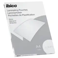 Laminerintgslomme Ibico Basics Light 80myA4 (100)