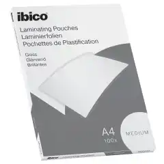 Lamineringslomme Ibico Basics Medium 100mu A4 (100)