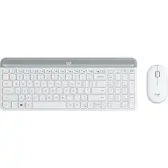 MK470 Slim Wireless Desktop Set, Offwhite (Nordic)