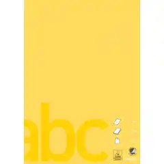 Bantex Skolehefte A4 Ulinjert, Gul