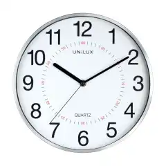 Unilux Clock Aria, Metal Grey