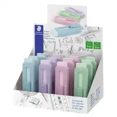 STAEDTLER Viskelær PVC fritt m/fremskytings funksjon ass pas