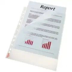 Esselte Plastlomme A4 L-åpning 115my(10)