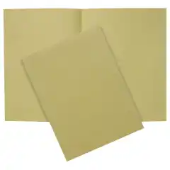Aktomslag A4 dbl m/kant 150g gul (100)