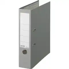 Brevordner 80mm skinne A4 grå