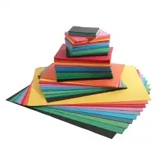 Farget papir 110g ass størrelser (2200)
