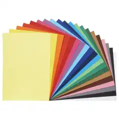 Farget papir 120g 20 farger (1000)