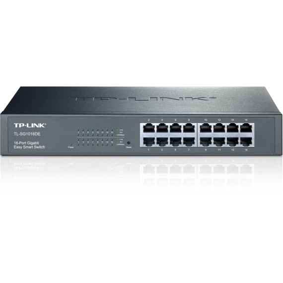 Tp-link Nettverksswitch, 16-ports 10/100/1000mbps, Rj45, Svart - | Yaha.no