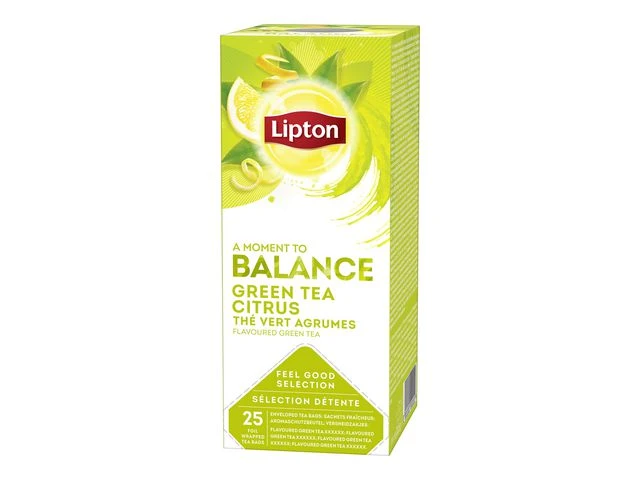 Lipton Te Grønn M/sitron (25 Stk) - | Yaha.no